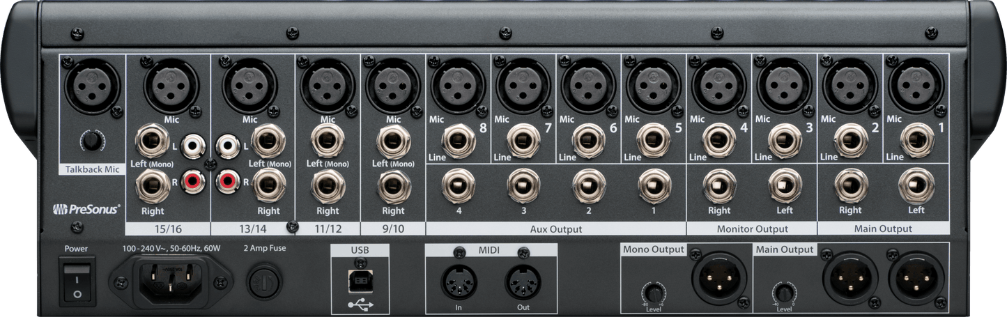 StudioLive® Classic 16.0.2 USB Digital Console Mixer – PreSonus