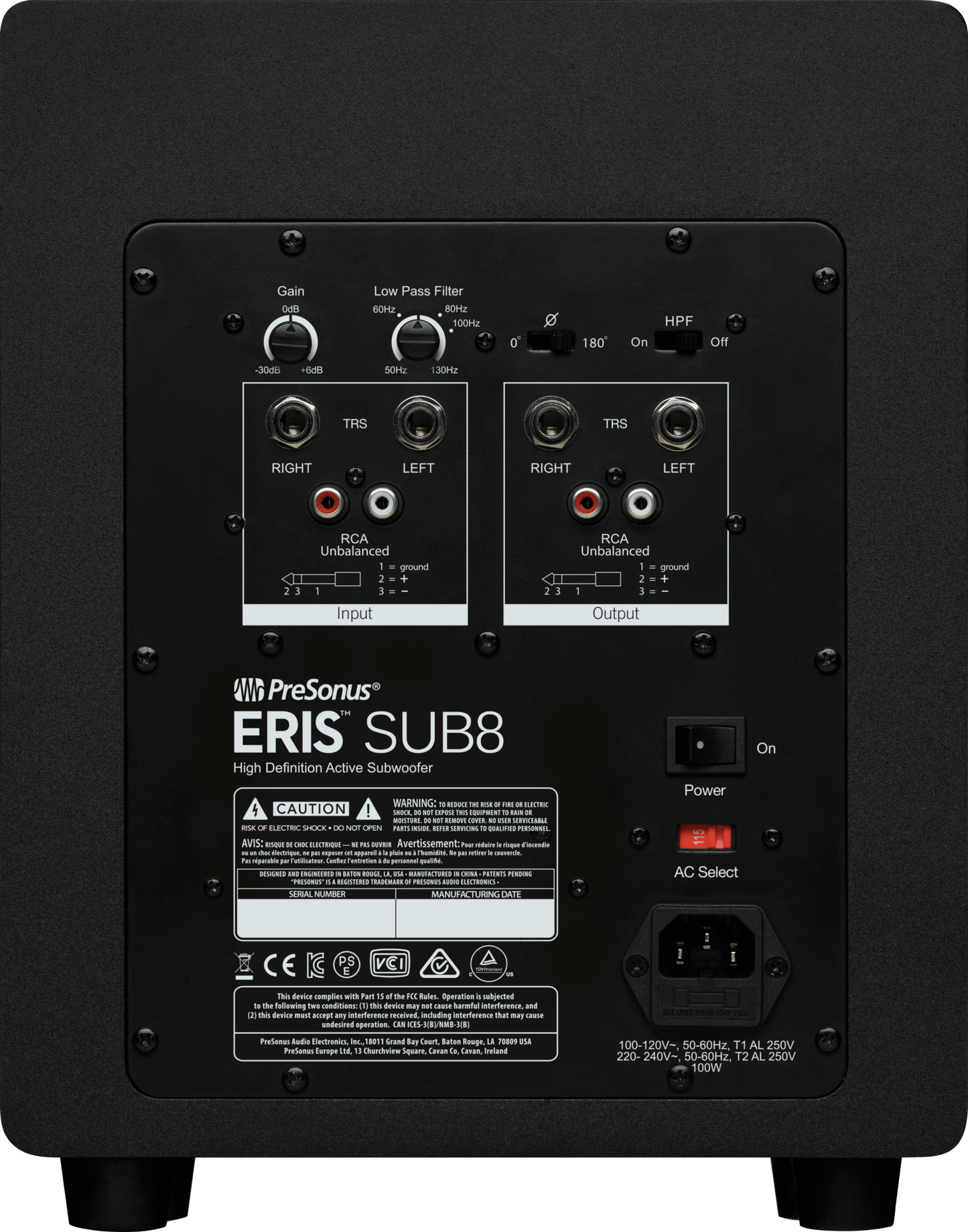 Eris® Sub8 Studio Subwoofer